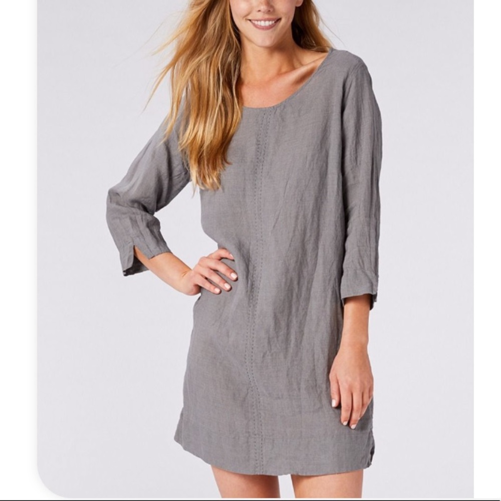 Coyuchi Montara Organic Linen Slate Tunic